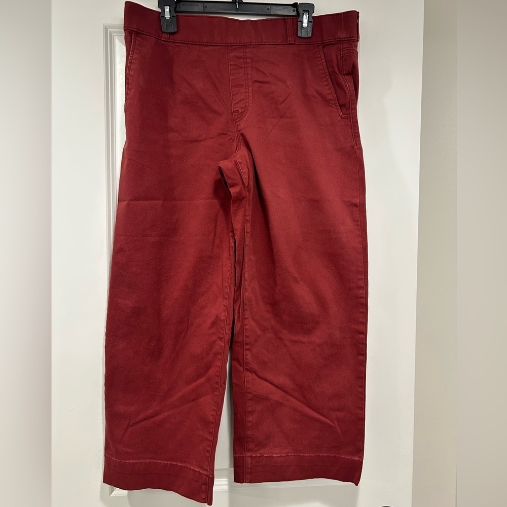 Gloria Vanderbilt Burgundy Chinos